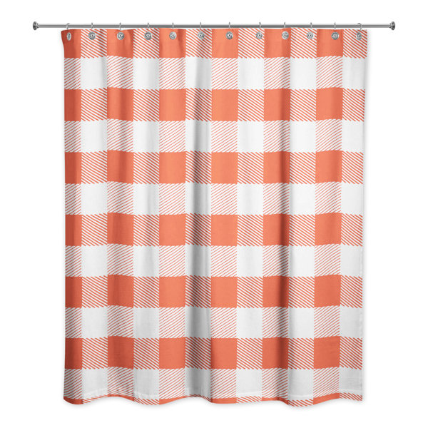 August Grove® Nebraska Plaid Single Shower Curtain Wayfair